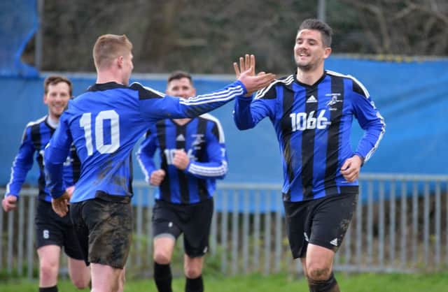 Hollington United will hope to be celebrating when they host Cuckfield Rangers tomorrow. Picture by Justin Lycett
