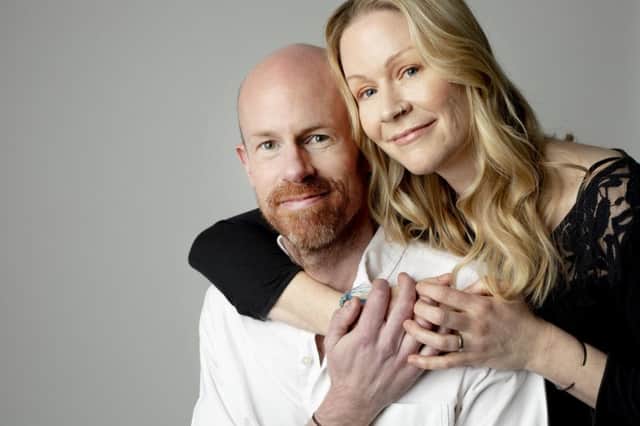 Richard and his wife Bekky. Photo by Bowel Cancer UK/Sophie Mayanne SUS-190415-124040001
