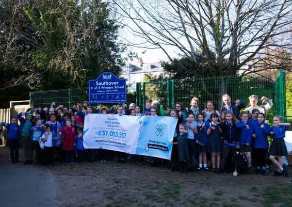 The banner at Southover Primary School