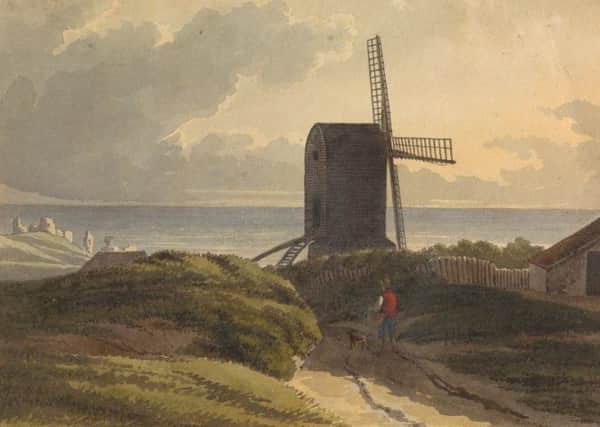 Windmill on the Sea Coast Near Hastings, by Henry Morton. From the Yale Center for British Art