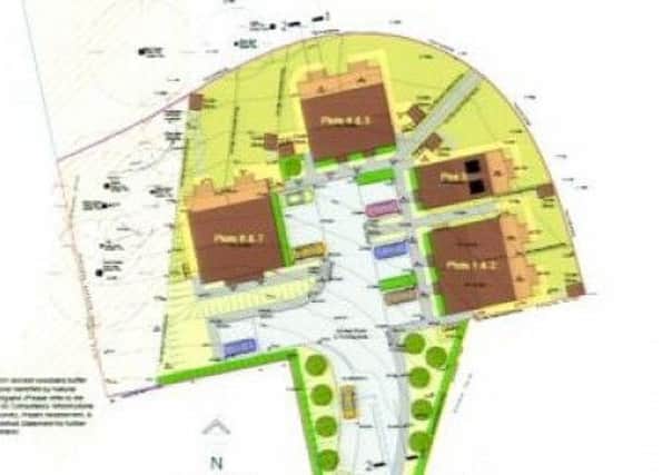Layout of the seven new homes