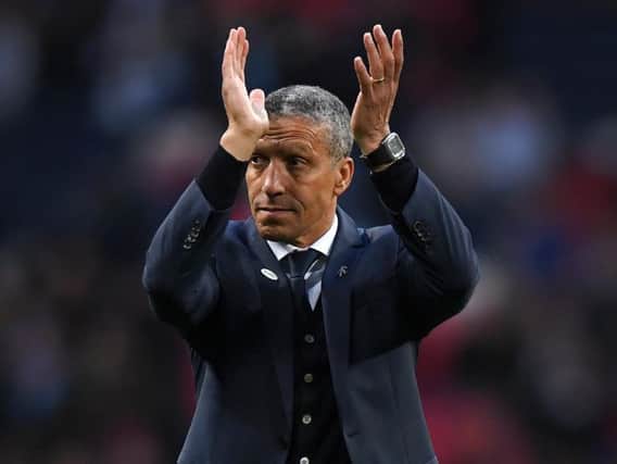 Brighton & Hove Albion boss Chris Hughton. Picture courtesy of Getty Images.