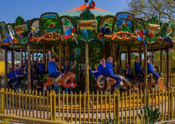 Drusillas Park new Rainforest Carousel ride