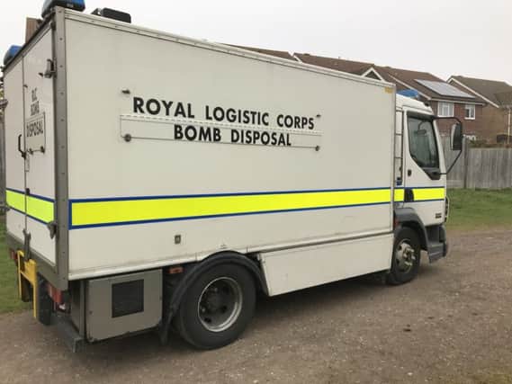 The bomb disposal squad was called to Brightling Road rec in Polegate. Photo by Dan Dunbar