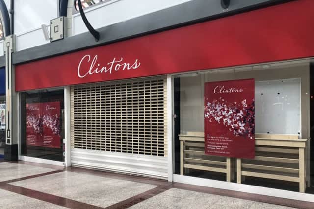 The Clintons store in Priory Meadow, Hastings, has closed. SUS-190804-180014001
