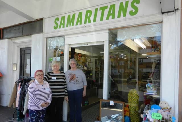 Manager Jo with volunteers at the Worthing Samaritans shop in Strand Parade