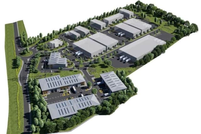 Plans for a new business park on the northern edge of Billingshurst off the A29