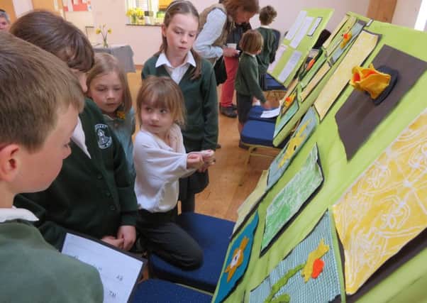 The pupils enjoyed making spring themed art
