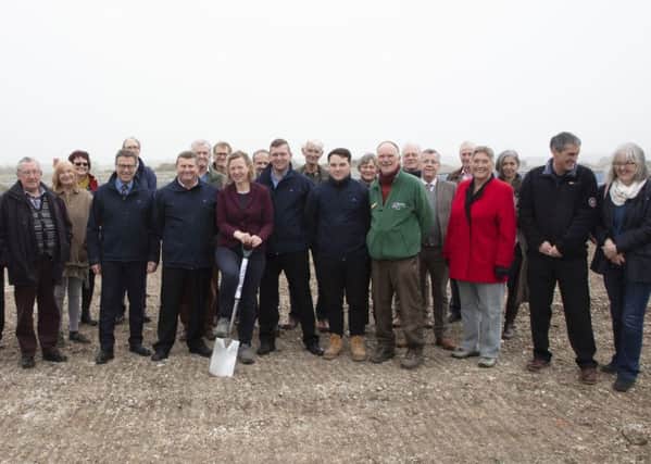 Groundbreaking ceremony of new Discovery Centre at Rye Harbour Nature Reserve. Photo courtesy of Graham Franks. SUS-191004-092744001