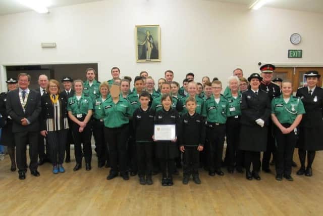 A proud Eastbourne St John Ambulance unit after receiving the rotary honour. SUS-191004-103327001