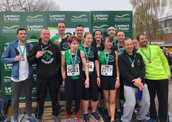 Some of the Hastings Runners contingent at the Paddock Wood Half Marathon