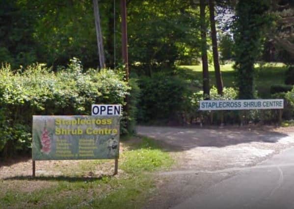 The garden centre's entrance (photo from Google Maps Street View)