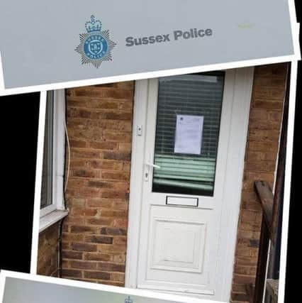 A property in Worthing was served a partial closure order.  Picture: Adur and Worthing Police