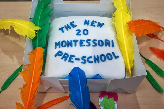 A birthday cake the the New Montessori Pre-School. Pic: Chris Robinson SUS-191104-120330001