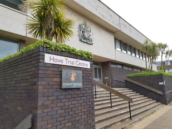 She appeared at Hove Crown Court for sentence yesterday