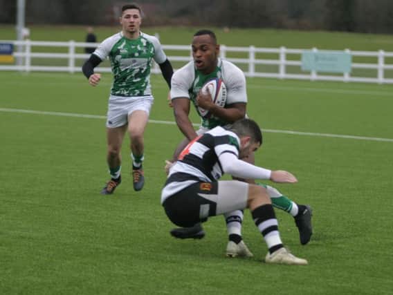 Horsham Rugby Club's Declan Nwachukwu. Picture by Clive Turner