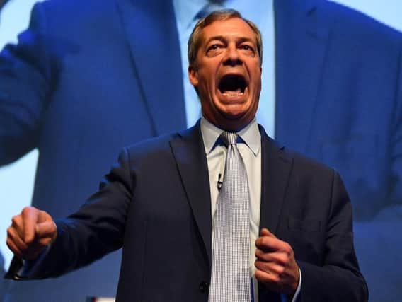 Nigel Farage at the official launch of the Brexit Party Pic: DANIEL LEAL-OLIVAS/AFP/Getty Images