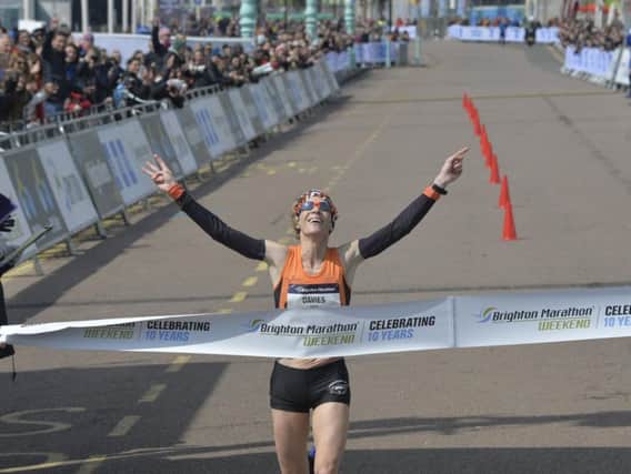 Helen Davies won the women's race for the third year running (Photograph: Jon Rigby)