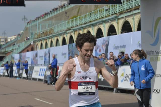 Peter Le Grice set a new British course record at this year's Brighton Marathon (Photograph: Jon Rigby)