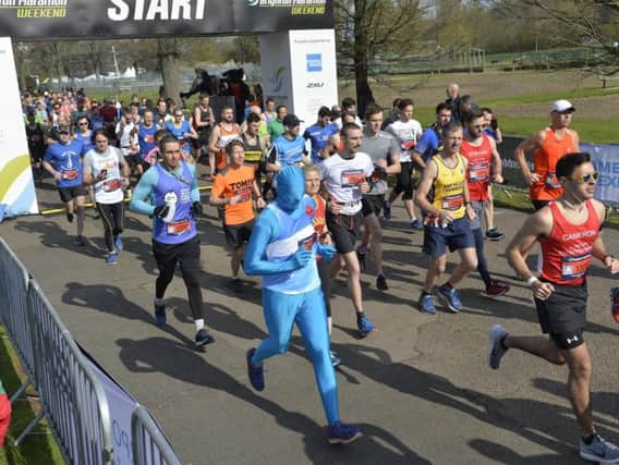 Runners take on the Brighton Marathon 2019 (Photograph: Jon Rigby)