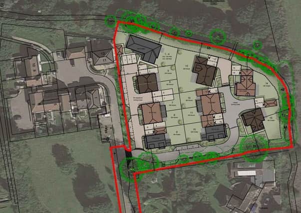 Layout of proposed homes in Amberley