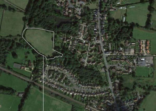 Application site for 20 homes in Plumpton