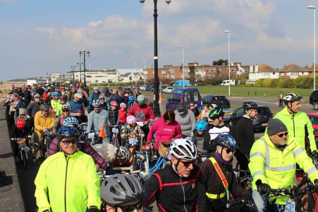 More than 200 people signed up, the highest number yet for Pedal Along the Prom