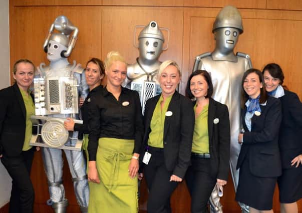 Arora Hotel staff at last year's Doctor Who convention