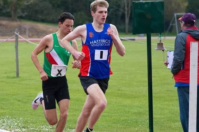 Joe Body in the 1,500m. Picture courtesy Katie Arnold