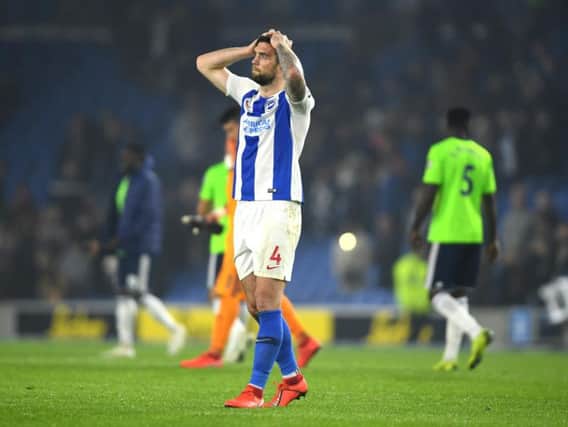 Shane Duffy pictured after the final whistle against Cardiff. Picture by Getty Images