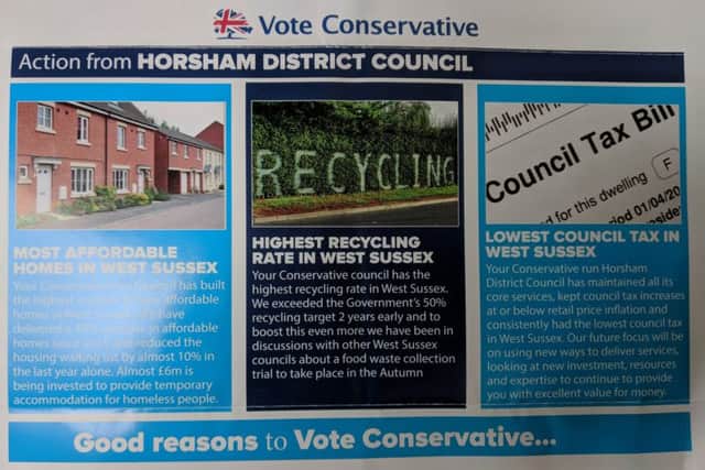 Conservative Party leaflet