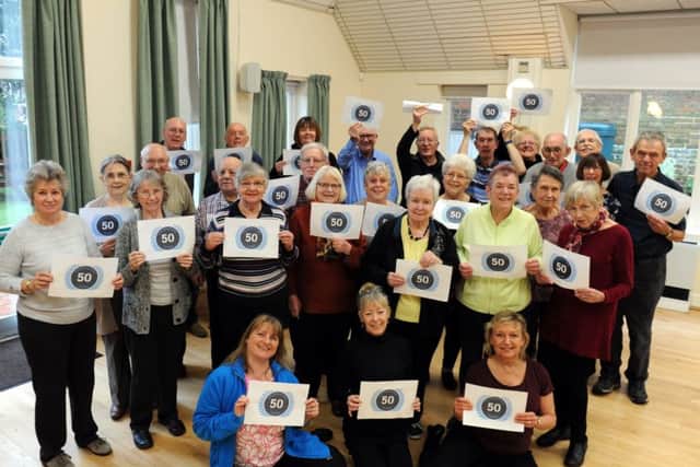 The Worthing and Washington branch of Parkinson's
 UK celebrating the charity's 50th anniversary in February. Picture: Kate Shemilt 
ks190055-2