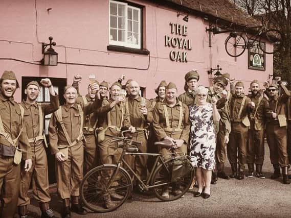 The group will be riding vintage bicycles worth 25 or less from The Pink Pub in Bognor Regis to Normandy, France