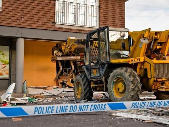 A forklift was used to ram into the Coop store in Rudgwick in September. Picture: Eddie Howland