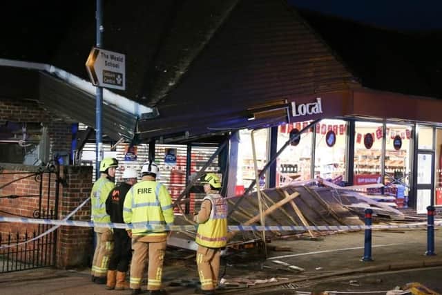 Sainsbury's Local in High Street, Billingshurst was hit in October 2018