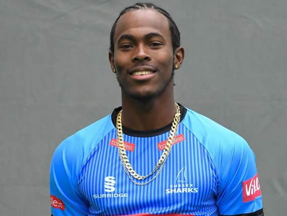 Sussex star Jofra Archer. Picture by PW Sporting Photography