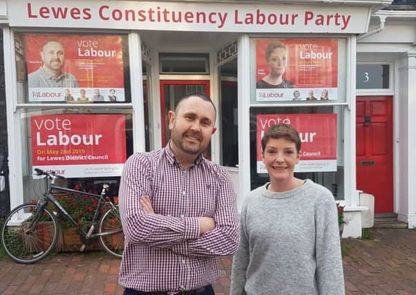Labour candidates Matt Kent and Emily Clarke
