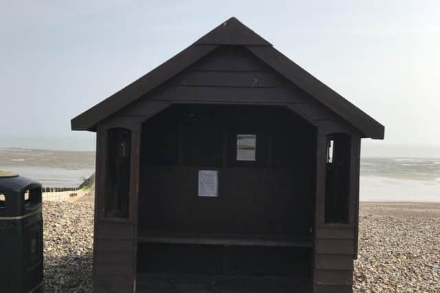 The man who was sleeping rough at this bus shelter in Rustington has now been rehomed