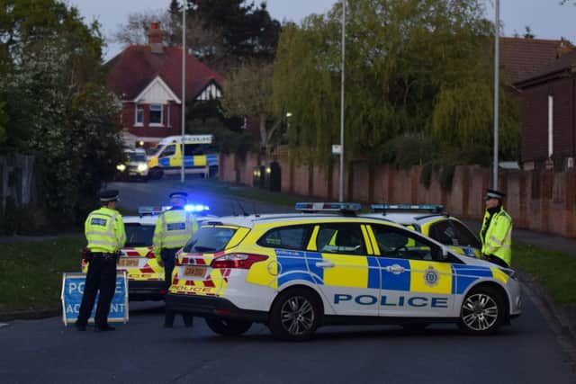 Police on scene in Larkspur Drive, Eastbourne. Photo by Dan Jessup SUS-190421-091806001