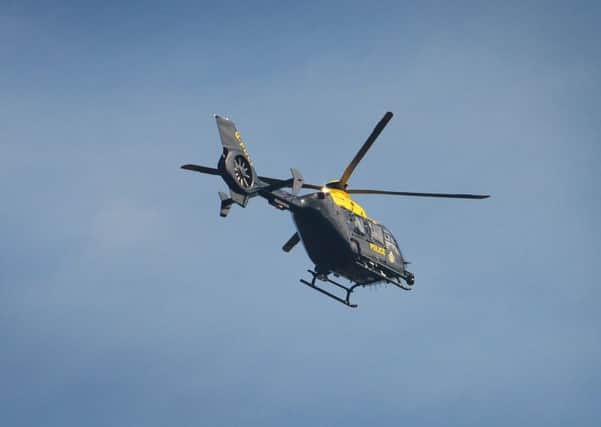 Sussex Police Helicopter was sent to the incident