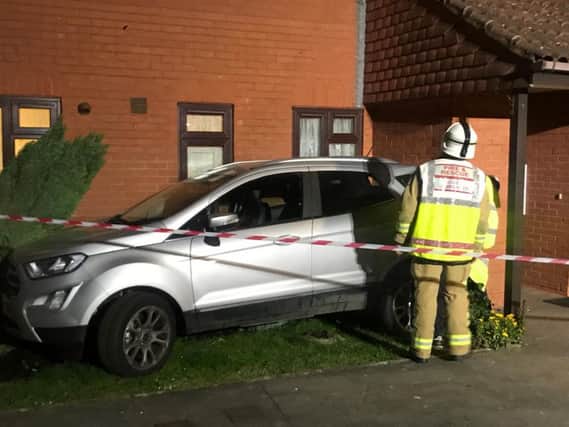 Car collides into Bognor Regis house, photo by Eddie Mitchell