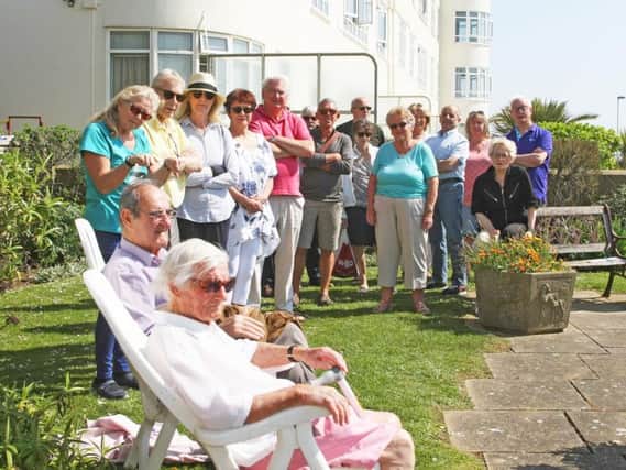 Residents of Clarence Court are not happy about the plans. Picture: Derek Martin
