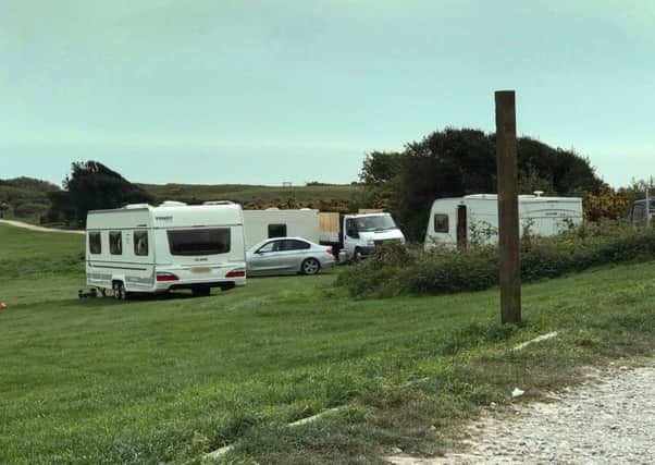 Travellers have arrived at Hastings Country Park