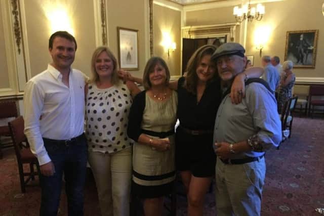 David with his family at his wife June's 70th birthday celebration