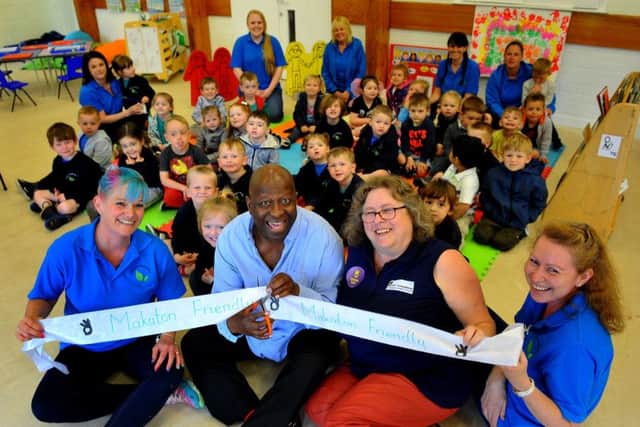 Dave Benson Phillips opens Church Lane Nursery as a Makaton Friendly setting. Picture: Steve Robards SR1910630