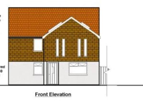 Front elevation of the new property