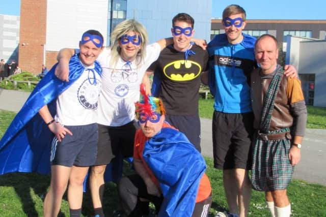 Shoreham Academy superheroes prepare to take on the Tough Runner course