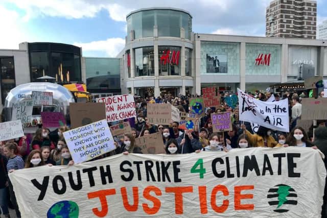 Youth Strike 4 Climate march in Brighton