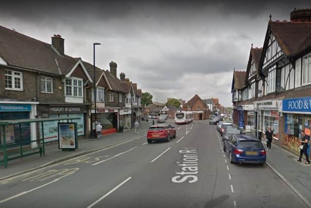 The break-in happened at an outbuilding in Station Road, Burgess Hill. Picture: Google Street View