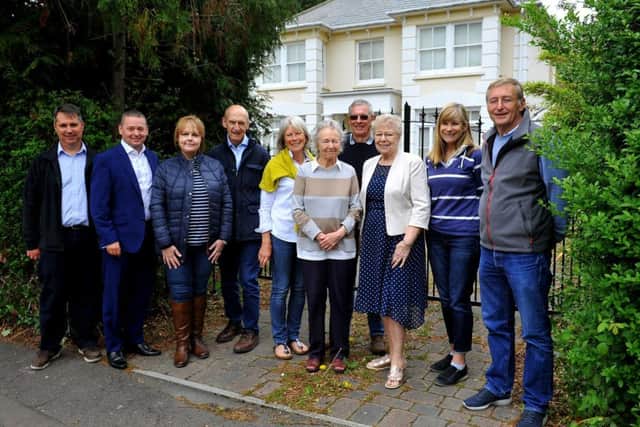 Delighted residents and councillors in Park Road, Burgess Hill. Photo by Steve Robards